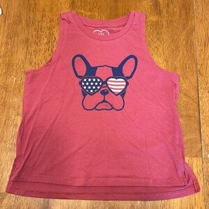 Girls Mad Engine Girls America Red and Blue Tank Size Large 10/12